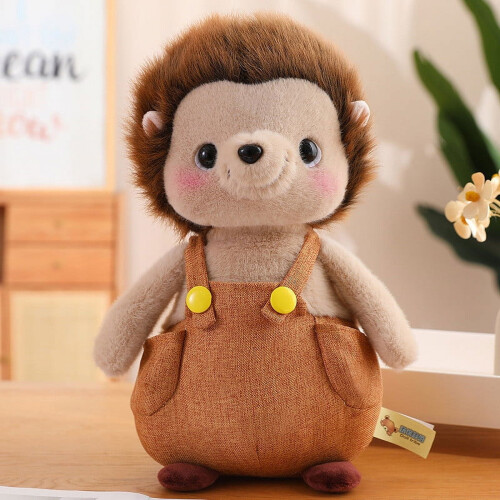 Hérisson en peluche marron 30 cm 1