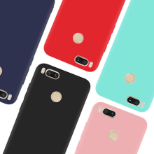 Ag luí le Cás Silicone Ultrathin Xiaomi Mi A1 - níos mó dathanna Dubh