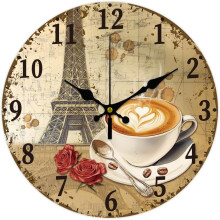 Horloge murale silencieuse Ă piles de 12 pouces (sans tic-tac)