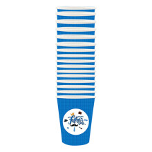 Gobelets en papier pour la fête des pères, motif fantaisie bleu, lot de 16