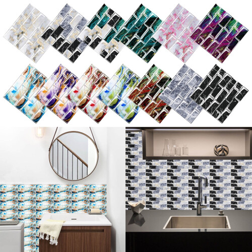 Αυτοκόλλητα πλακιδίων Mosaics Creative3D Διακόσμηση DIY Αυτοκόλλητα τοίχου με πλακάκια