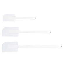 3 db-os tartós szilikon spatulakészlet, spatulák, sütőeszközök otthonra (fehér)