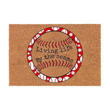 Carpet Baseball Door Mat 60x40 cm Anti-Slip Polyester