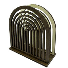 Traditionele houten servetclip, bureaudecoratie,- SCM2649 2