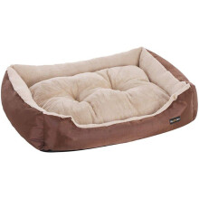 Cesto per cane - HELLOSHOP26 - 12_0000795 - 85 x 65 x 21 cm - Marrone e beige - Tessuto oxford 150D