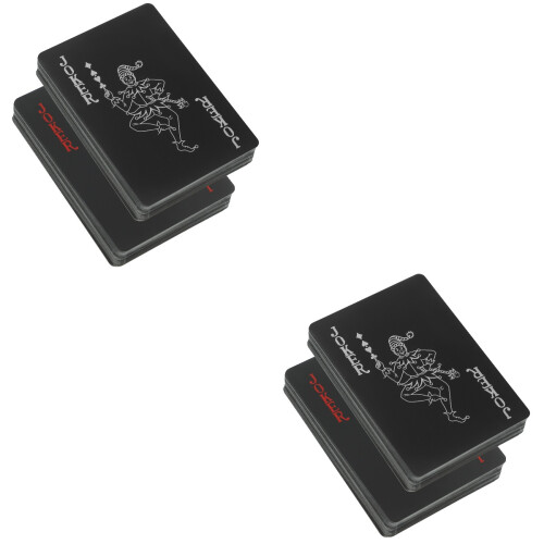 Printed Black Rectangle Cards for Home Board Game Play 1