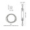 3Sets Sturdy Silver Scaffold Wire Fastening Set Stainless Steel Ladder 9