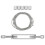 3Sets Sturdy Silver Scaffold Wire Fastening Set Stainless Steel Ladder 10