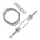 3Sets Sturdy Silver Scaffold Wire Fastening Set Stainless Steel Ladder 11