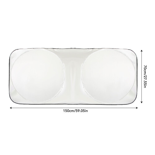 Auto Windshield Heat Shield Foldable Pouch