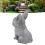 Deko Hund Harz lebensecht Gartenstatue 1