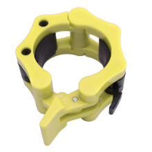 Professional Barbell Clamps Yellow Nylon 50mm