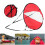 Foldable Water Sports Wind Sail Red Green Blue 1