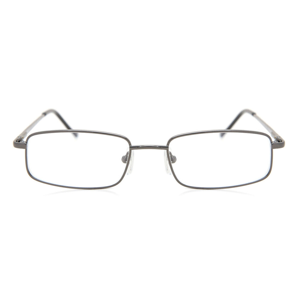 Smartbuy Collection Full Rim Rectangle Grey Smartbuy Readers M0394 002 Unisex Eyeglasses