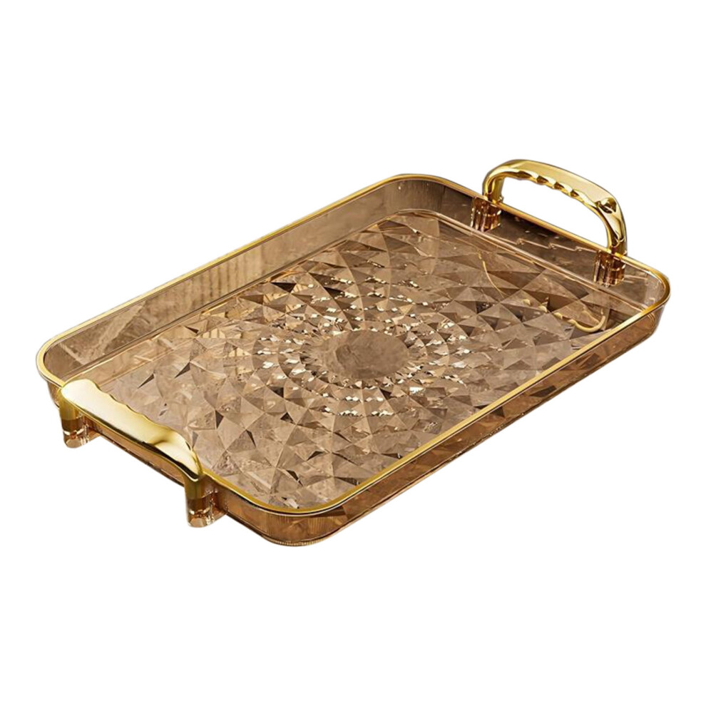 Rectangular PVC Serving Tray with Armrests