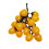 Miniature Tomato Bunch Plastic Artificial Food Props For-Yellow 1
