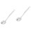 2Pcs Stainless Steel Noodle Colander Spoon Silver Pasta Server Kitchen 3