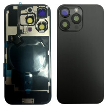 Zadní kryt pro iPhone 16 Pro s malými díly - černý titan