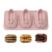 Kuchen-Backformen, Walnuss-Form, Formen für die-Rosa