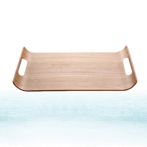 Bandejas Para Comida Paleta de madera Bandeja para servir comida Bandejas decorativas Rectángulo Bambú