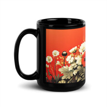 Keramische mok met bloemenprint (440 ml)