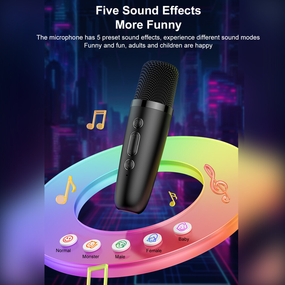 L7 Karaoke Speaker With 2 Mics Led Party Light 7790334915851