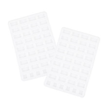 Molde de silicone para blocos de construção (2 peças) - Ideal para mesa de areia e construção de maquetes. Perfeito para criar tijolos de parede