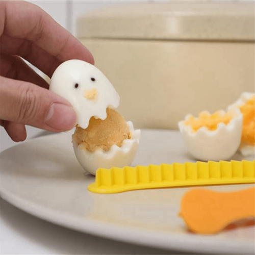 Egg Shape Cutter Set – PP Plastic, 2-Piece Cute Design 2