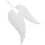White Angel Wings Ornament Set 3 Pieces 1