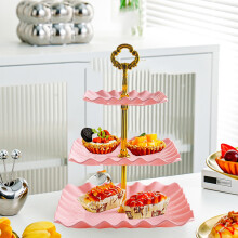 Fruitstandaard met 3 lagen voor bruiloften en desserts