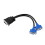 DMS-59 Male to 2x VGA Female Cable 1