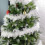 Witte slinger van lametta met metallic folie, 1,98 meter 1