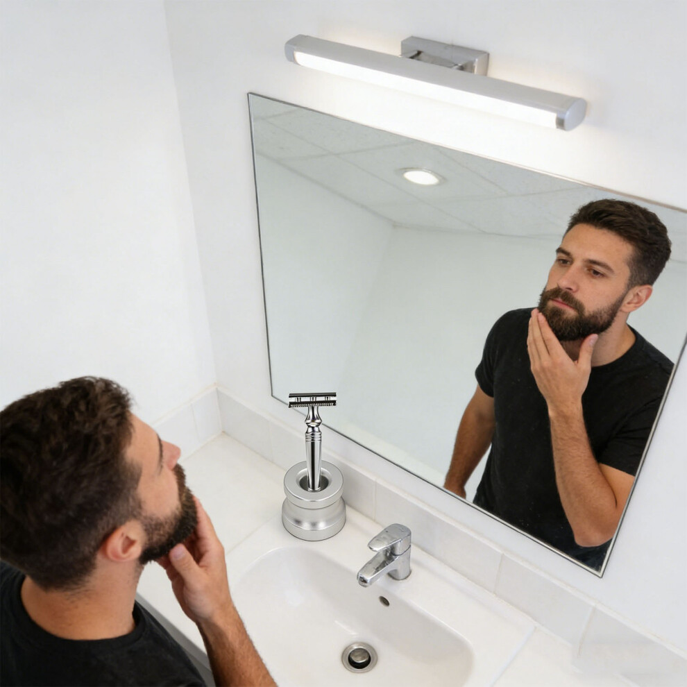 Zinc Alloy Shaving Brush and Razor Holder