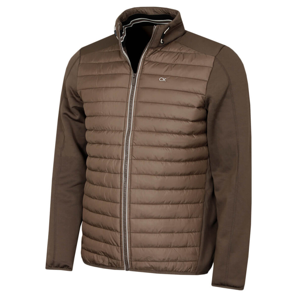 Calvin Klein (L, Mink) Mens 2026 Ck Hybrid Insulate Lightweight Golf Jacket