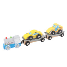 Portable Wooden Train Set for Creative Play