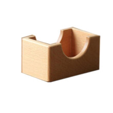 Set di sottobicchieri in legno naturale – Noce nero e faggio, confezione da 4