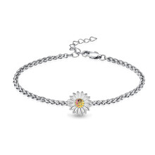 Pulseira Urna com Corrente de Girassol para Cinzas (1 peça)