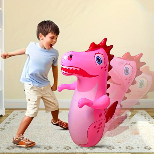 Dinosaur Inflatable Punching Bag Funny Thick Portable