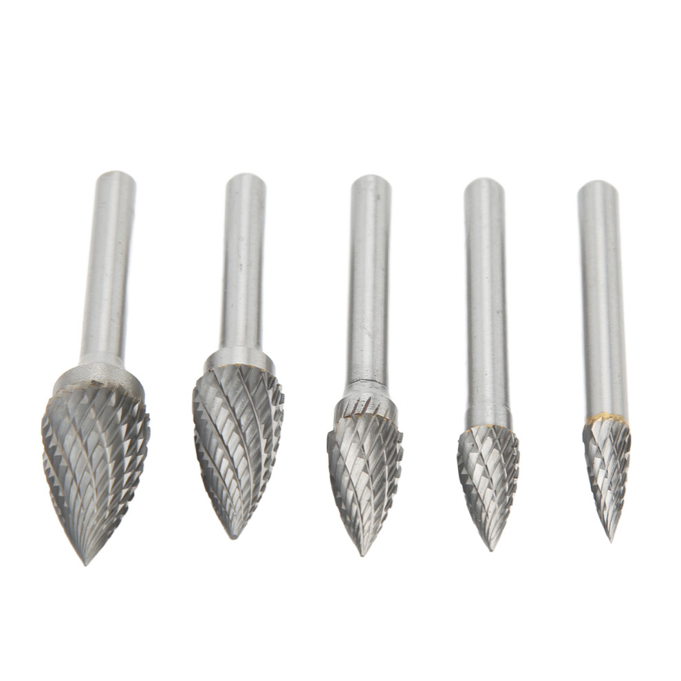 5 Pcs Double Cut Carbide Rotary Burrs 7790334938911