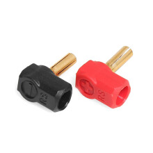 Lot de 2 bouchons et fixations métalliques rigides en forme de L de 4 mm pour dissipateurs thermiques de camions tout-terrain RC à l'échelle 1/10
