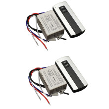 Télécommande sans fil numérique 2X 1 voie / arrêt 220 V pour lampe et éclairage HT035