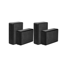 Yoga Blocks 4 Pack,23X15X7.6cm High Density EVA Foam Yoga Block Exercise Bricks,Eco Friendly & ,Black