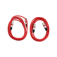 XLR Male to Female Audio Cable Microphone Sound Card Mixer 3 Core Balanced Cable DMX Stage Lighting Control Cable