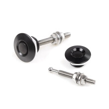 2Pcs Car Hood Bonnet Lock 30mm Universal Hood Lock Anti Theft Engine Hood Lock 53mm Thread Rod