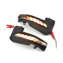 1Pair Side Rear View Mirror LED Dynamic Turn Signal Light for  Hilux Revo Fortuner Innova 2016-2021