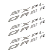 24x Explorer Car Emblem Front Hood Emblem 3D Letters Explorer Sticker Fit for  2011-2019 Explorer (Gloss Silver)