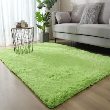 Qnjujn Large Fluffy Green Area Rug 60x90 cm