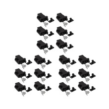 Lot de 18 loquets de tiroir/placard/armoire à ouverture par pression non magnétiques pour chambre à coucher