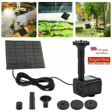 Pompe à eau solaire submersible 180 L/h pour jardin aquatique, piscine, bassin et fontaine
