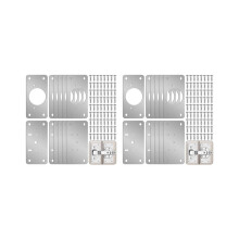 24-Pack Hinge Repair Kit - Cabinet Door Hinge Repair Plate Hinge Fixing Plate for Kitchen Cupboard Door Locker Cabinet